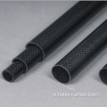 Ống bện sợi carbon mờ 3K twill